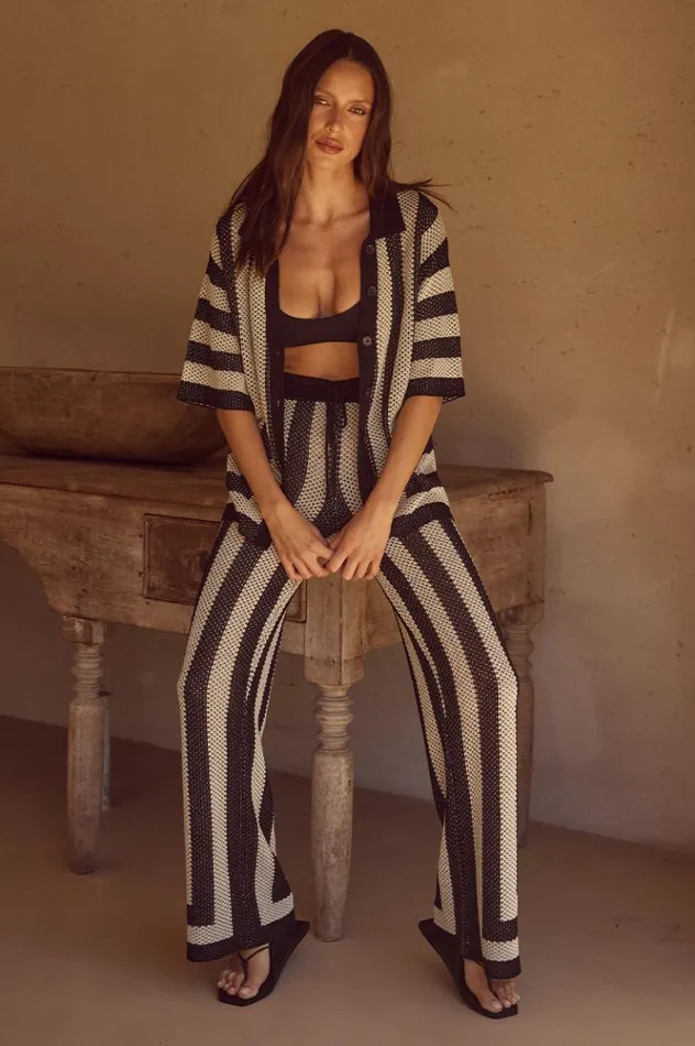 Women Pants Runaway The Label ZIGGY PANT Blacksand