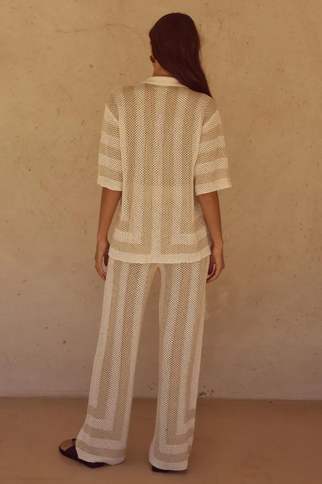 Women Pants Runaway The Label ZIGGY PANT Whitesand