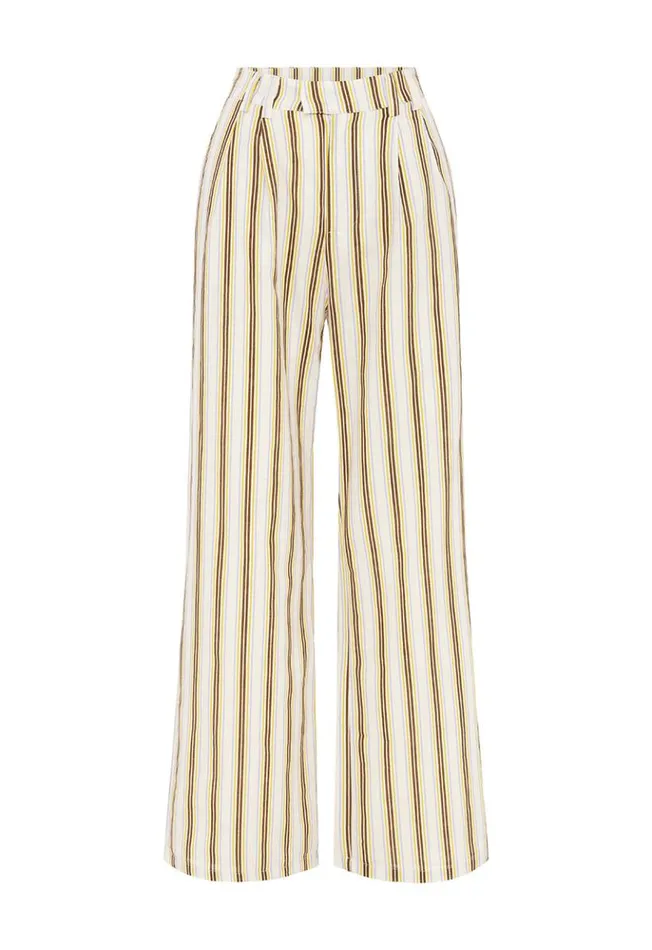 Women Pants Runaway The Label ZORIA PANT Vory Stripe