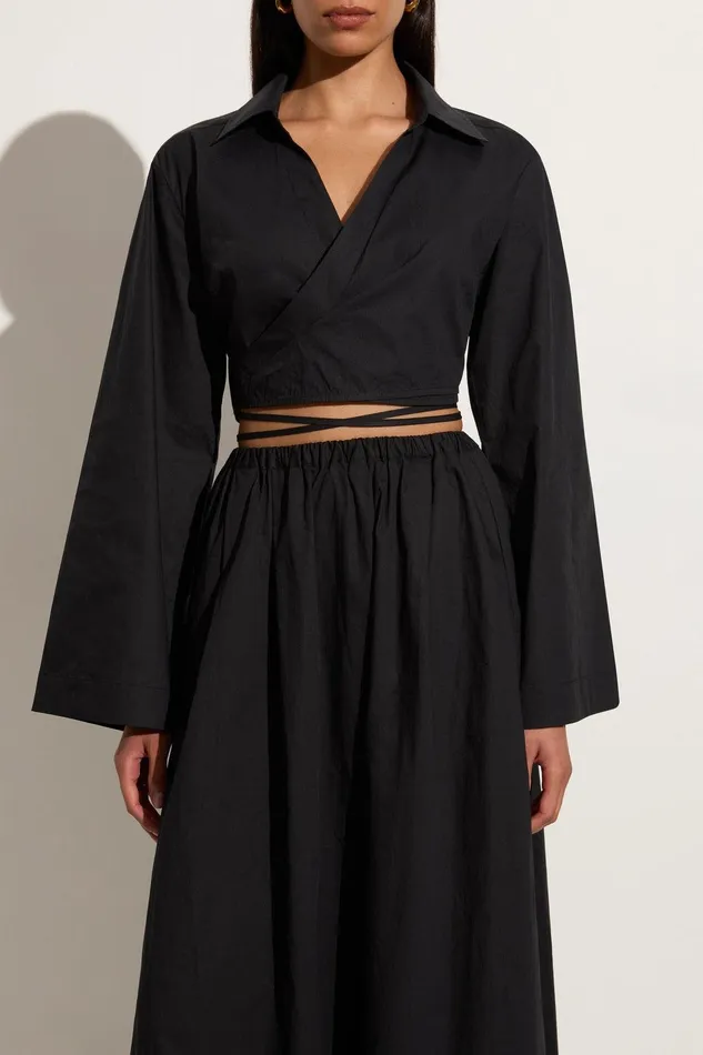 Women Pasolini Shirt Black Faithfull The Brand Tops