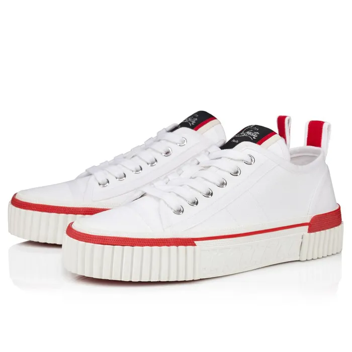 Women Pedro Junior Woman Sneakers 8211 Canva 8211 White White Christian Louboutin Sneakers Women Pedro Junior Woman Sneakers 8211 Canva 8211 White White Christian Louboutin Sneakers