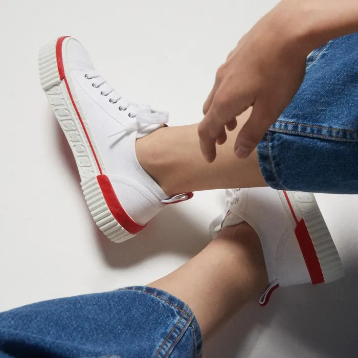Women Pedro Junior Woman Sneakers 8211 Canva 8211 White White Christian Louboutin Sneakers