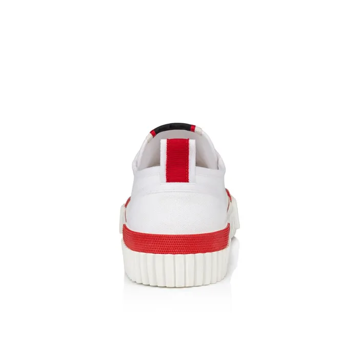 Women Pedro Junior Woman Sneakers 8211 Canva 8211 White White Christian Louboutin Sneakers