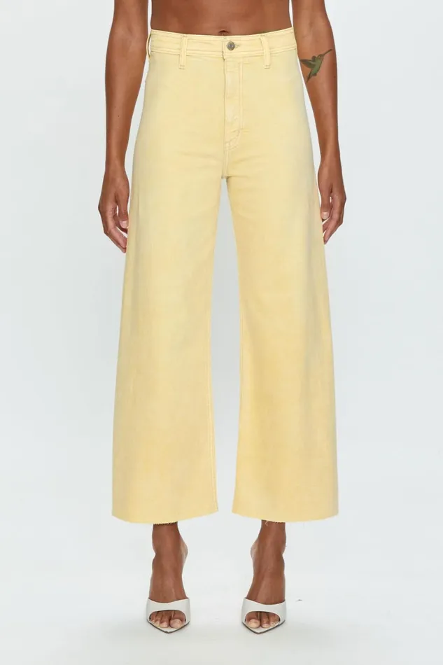 Women Penny High Rise Wide Leg Crop Jean 8211 Soft Honey Pistola Denim Denim