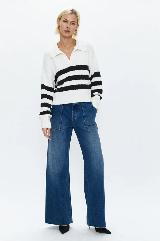 Women Penny Utility High Rise Wide Leg Jean 8211 Camden Pistola Denim Denim