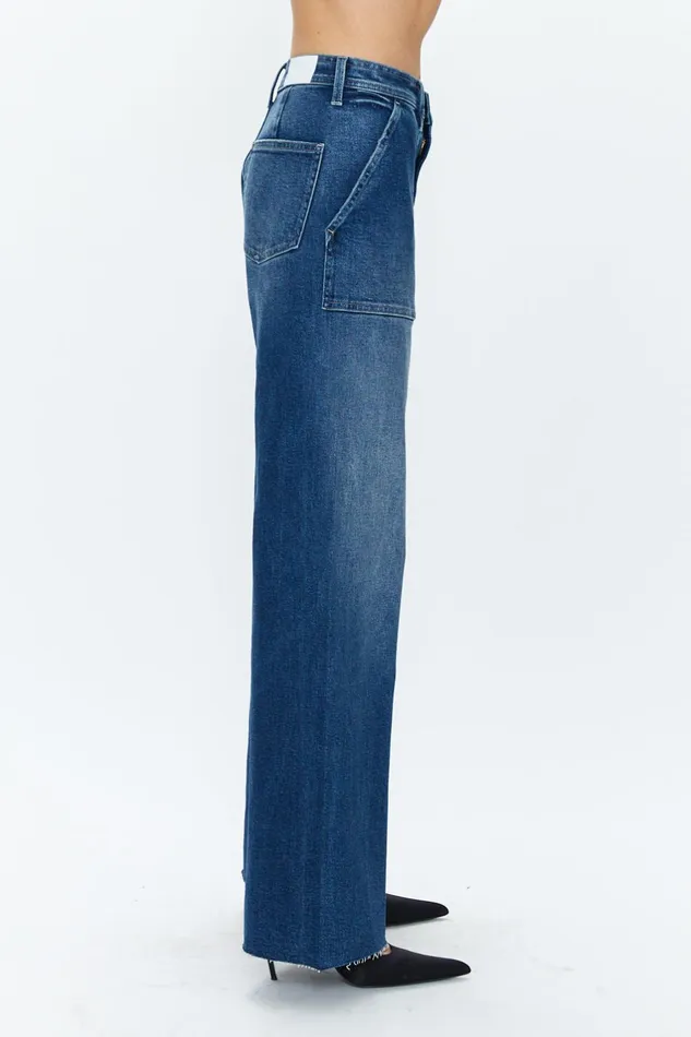Women Penny Utility High Rise Wide Leg Jean 8211 Camden Pistola Denim Denim