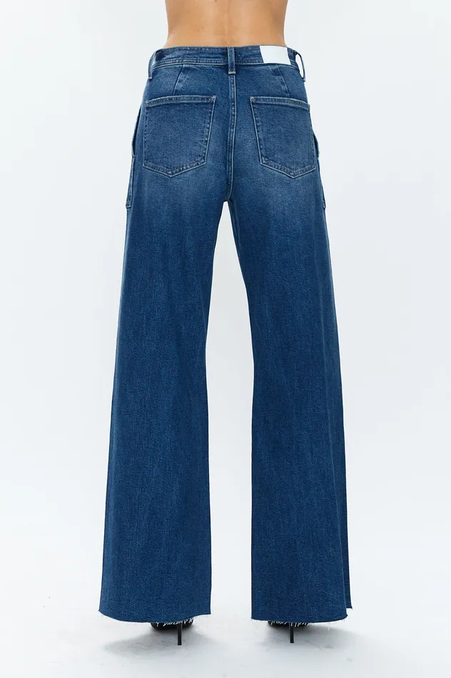 Women Penny Utility High Rise Wide Leg Jean 8211 Camden Pistola Denim Denim