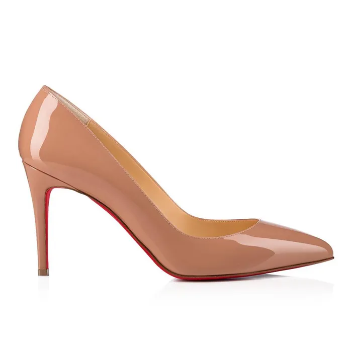 Women Pigalle 85 Mm Pumps 8211 Patent Calf 8211 Nude Nude Christian Louboutin Pumps