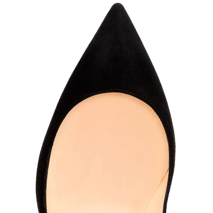 Women Pigalle Follies 100 Mm Pumps 8211 Suede 8211 Black Black Christian Louboutin Pumps
