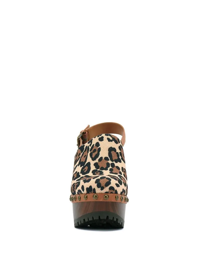 Women Platforms Jessica Simpson Tiarah Platform Clog In Leopard Natural Textured Leopard