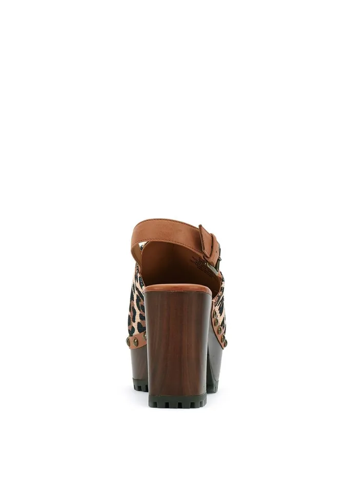 Women Platforms Jessica Simpson Tiarah Platform Clog In Leopard Natural Textured Leopard