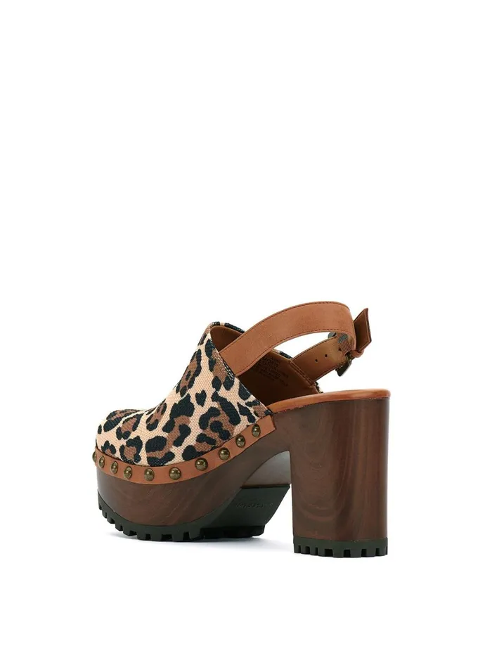 Women Platforms Jessica Simpson Tiarah Platform Clog In Leopard Natural Textured Leopard