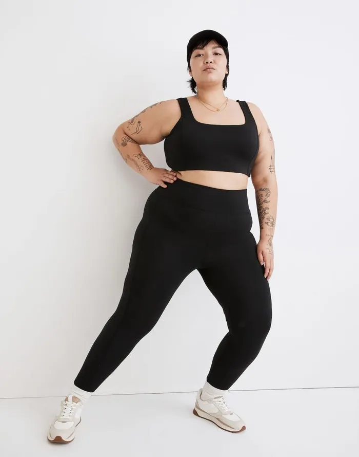 Women Plus MWL Flex HighRise 25034 Leggings True Black Madewell Loungewear