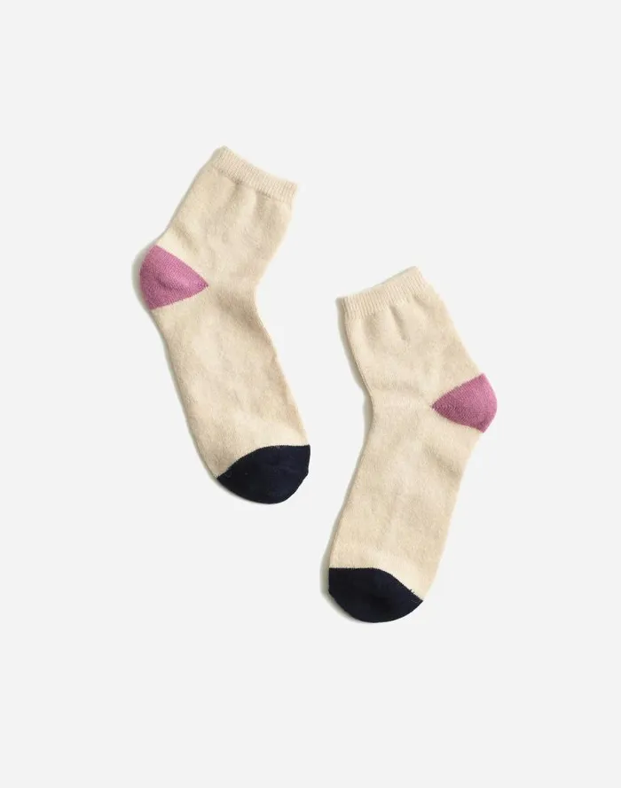 Women Plush Ankle Socks Warm Camel Madewell Socks