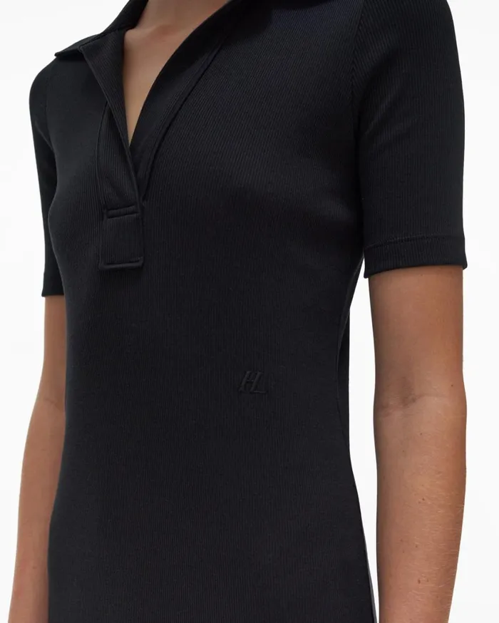 Women Polo Dress Basalt Black Helmut Lang Dresses