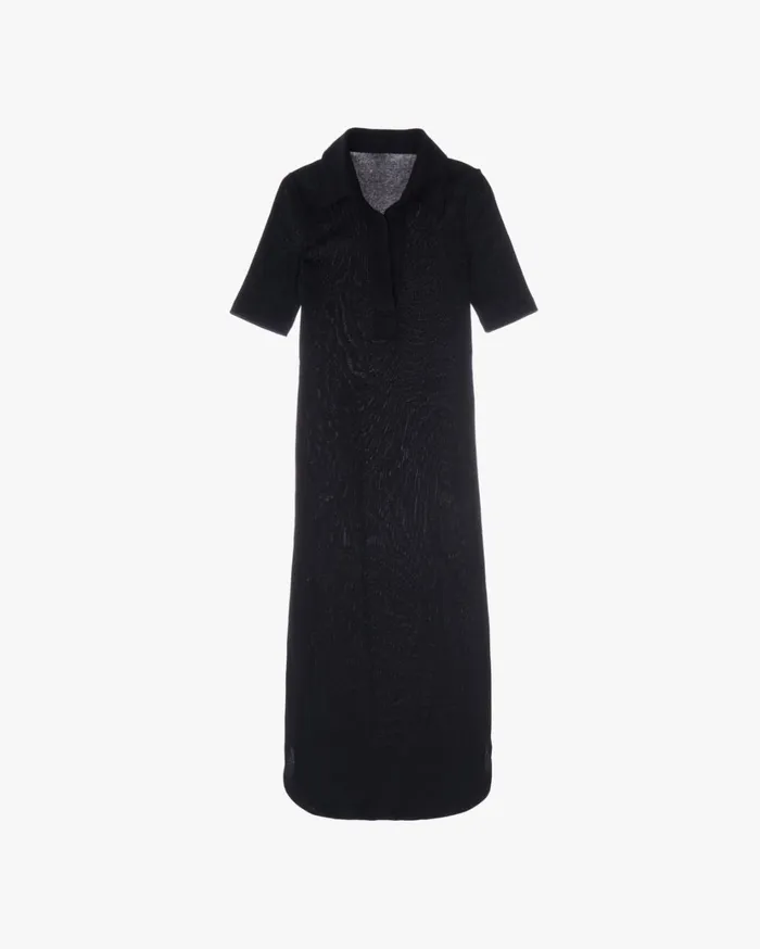 Women Polo Dress Basalt Black Helmut Lang Dresses