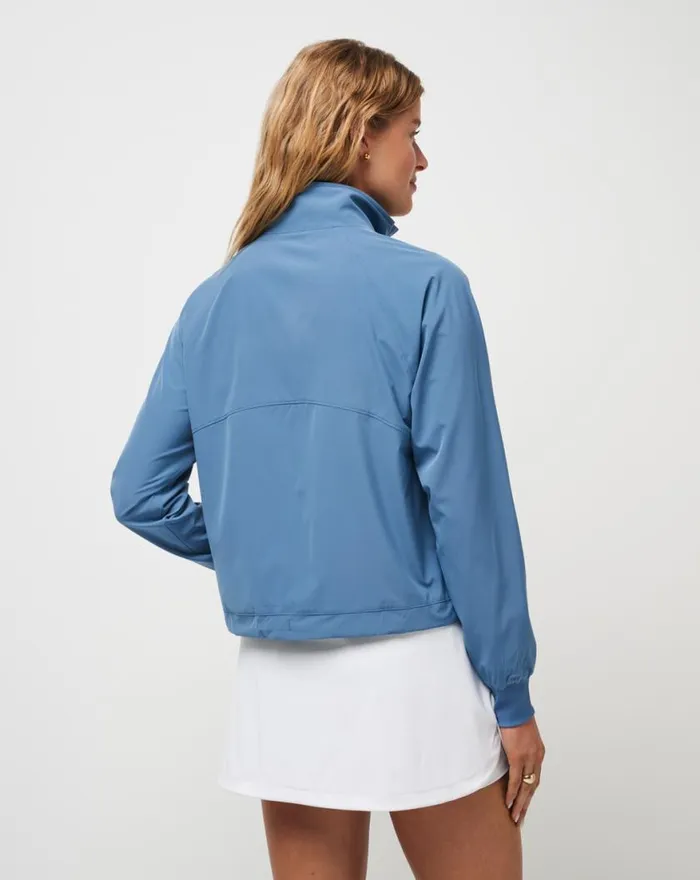Women POST MATCH FULL ZIP JACKET Copen Blue TravisMathew Jackets