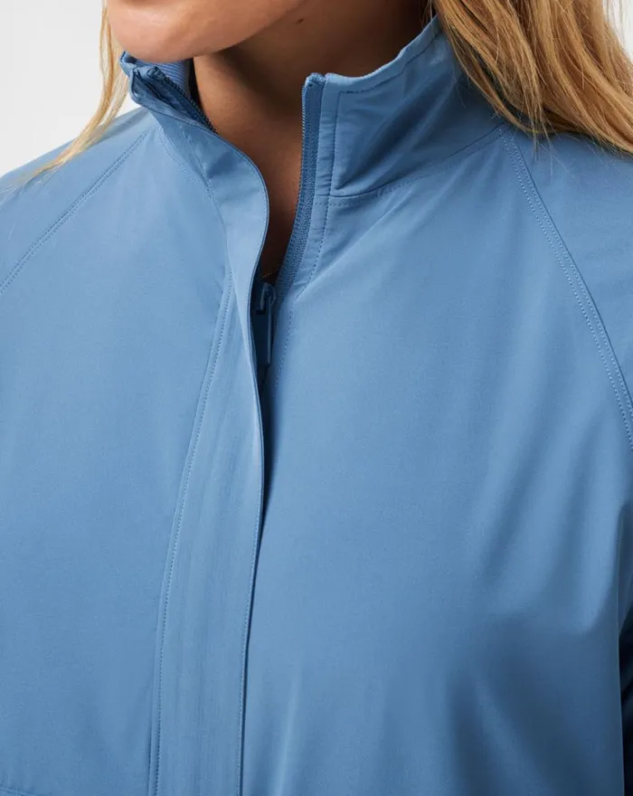 Women POST MATCH FULL ZIP JACKET Copen Blue TravisMathew Jackets