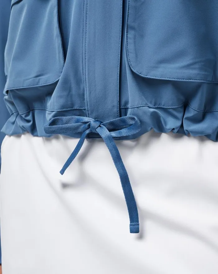Women POST MATCH FULL ZIP JACKET Copen Blue TravisMathew Jackets