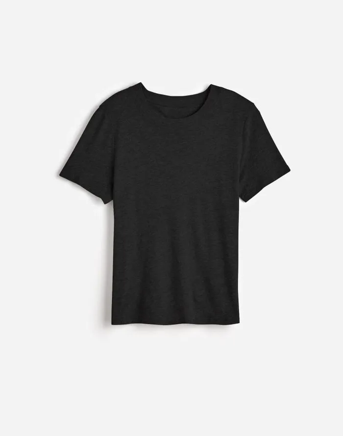 Women Premium Standard 01 The Shrunken Tee Black Charcoal Madewell Tees