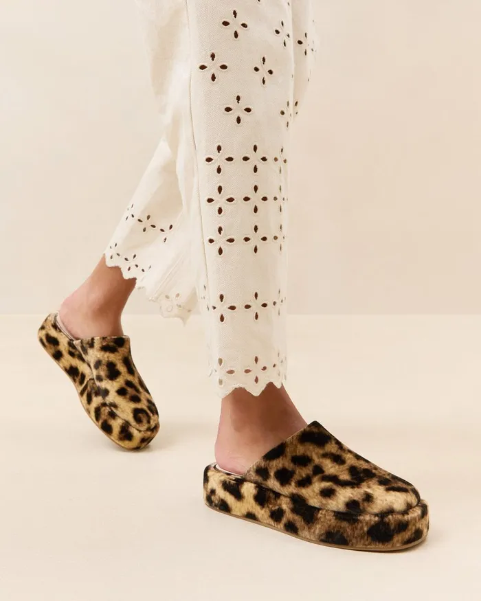 Women Pumps and Mules Loeffler Randall Haven Leopard Velvet Mule Women Pumps and Mules Loeffler Randall Haven Leopard Velvet Mule