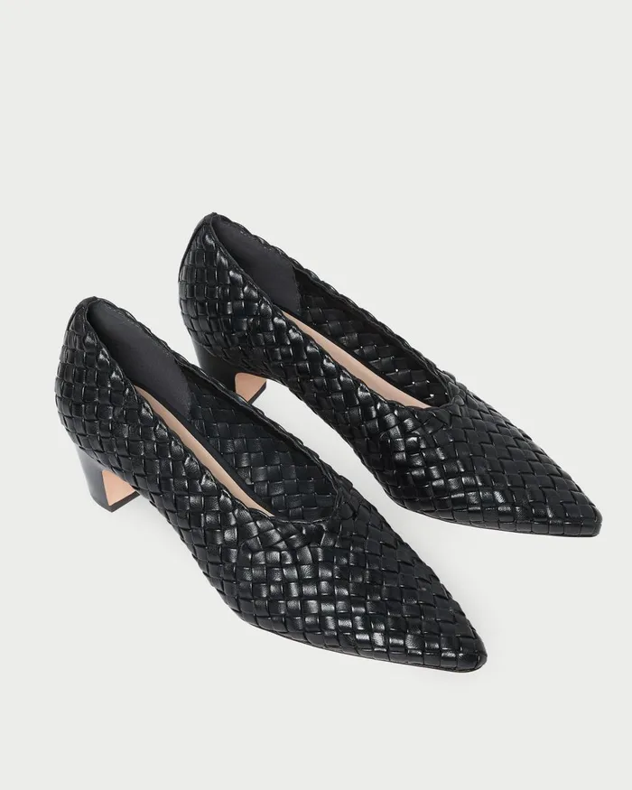 Women Pumps and Mules Loeffler Randall Maeve Black Woven Low Pump Women Pumps and Mules Loeffler Randall Maeve Black Woven Low Pump