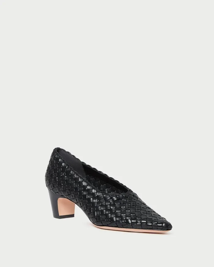 Women Pumps and Mules Loeffler Randall Maeve Black Woven Low Pump Women Pumps and Mules Loeffler Randall Maeve Black Woven Low Pump