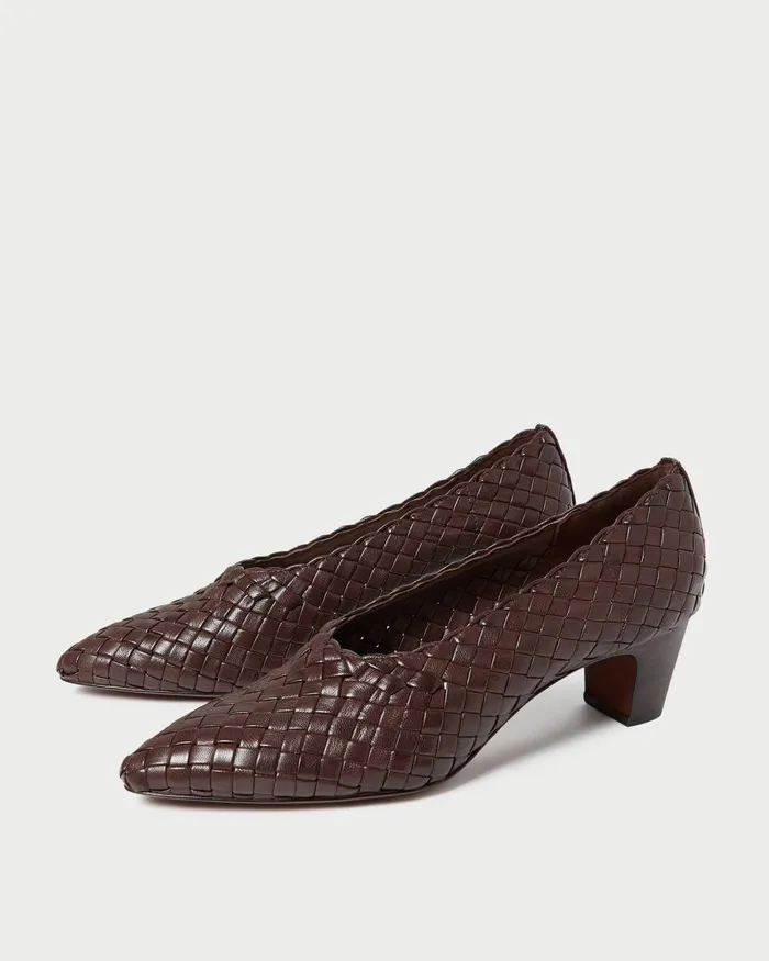 Women Pumps and Mules Loeffler Randall Maeve Espresso Woven Low Pump Women Pumps and Mules Loeffler Randall Maeve Espresso Woven Low Pump