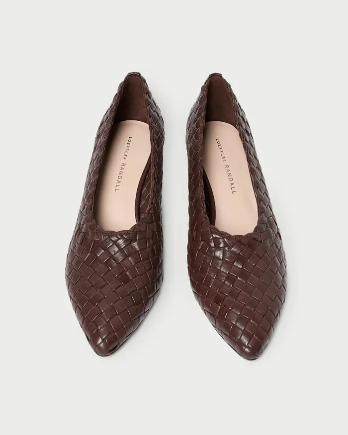 Women Pumps and Mules Loeffler Randall Maeve Espresso Woven Low Pump Women Pumps and Mules Loeffler Randall Maeve Espresso Woven Low Pump
