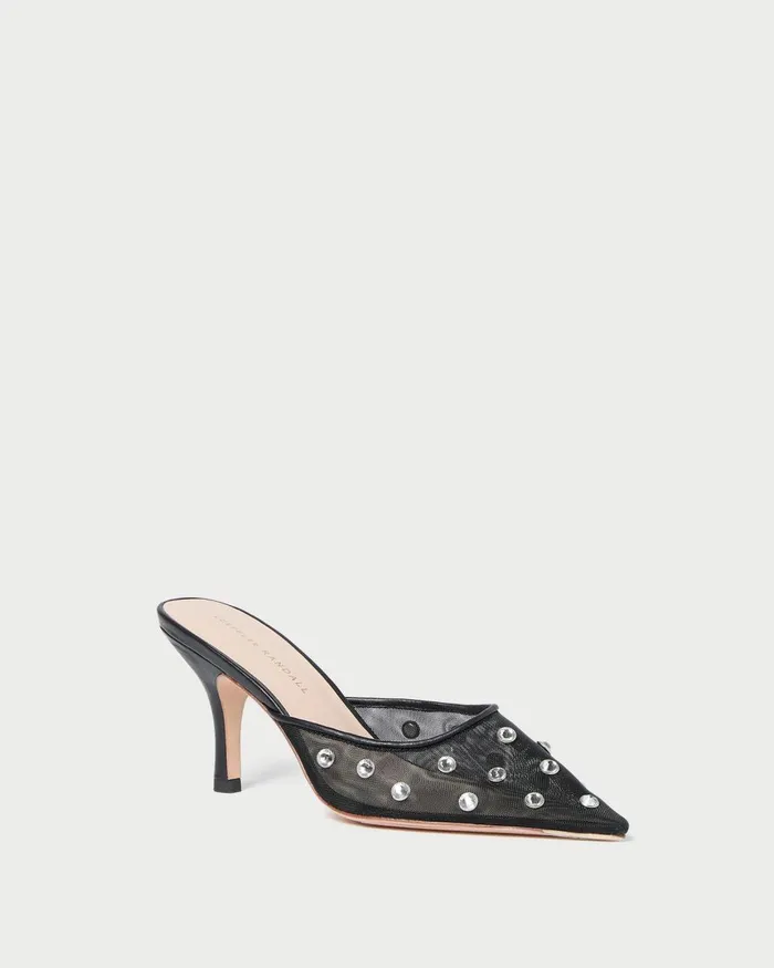 Women Pumps and Mules Loeffler Randall Paloma BlackCrystal Mesh Mule I Mules I Footwear Women Pumps and Mules Loeffler Randall Paloma BlackCrystal Mesh Mule I Mules I Footwear
