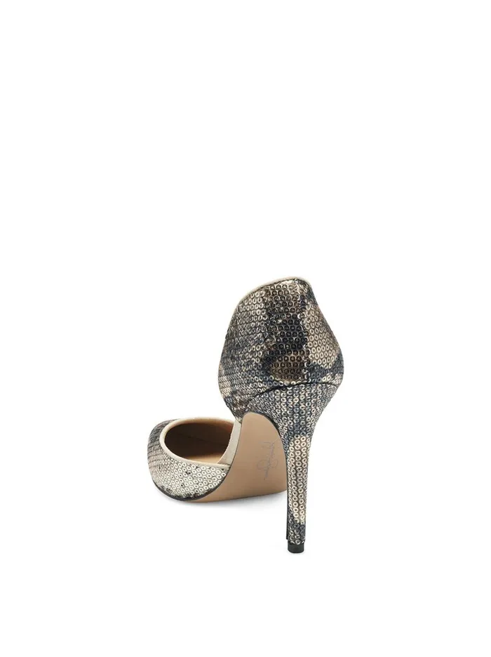 Women Pumps Jessica Simpson Prizma D039Orsay Pump In Sequin Snake Sequin Snake