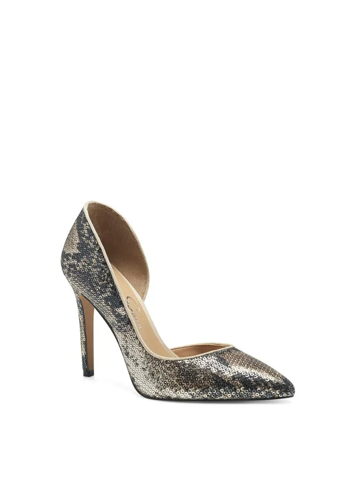 Women Pumps Jessica Simpson Prizma D039Orsay Pump In Sequin Snake Sequin Snake