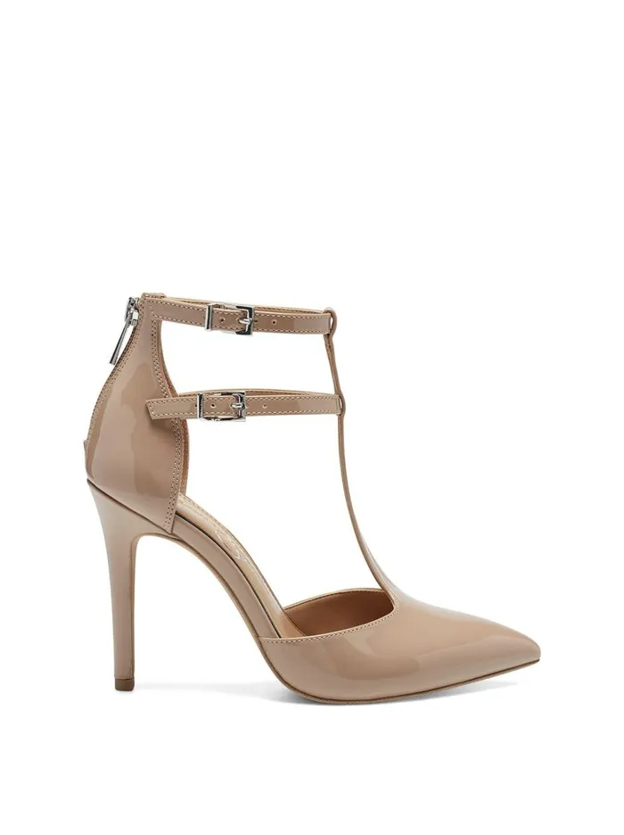 Women Pumps Jessica Simpson Pyllah Pump In Sand Patent Sand
