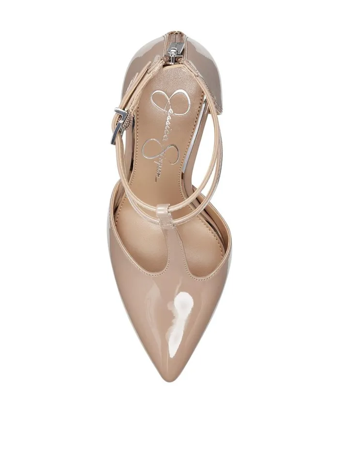 Women Pumps Jessica Simpson Pyllah Pump In Sand Patent Sand