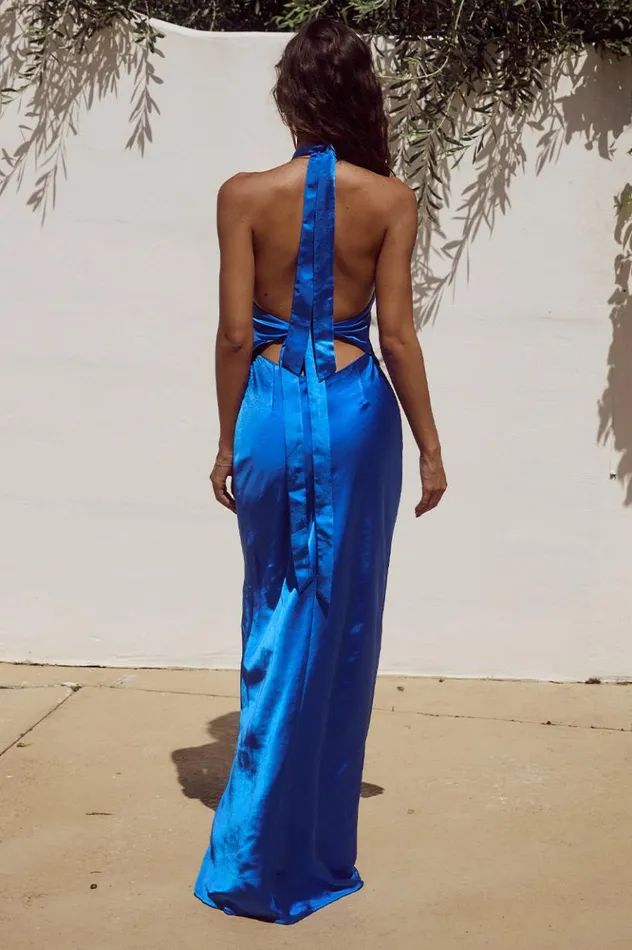 Women Race Day Dresses Runaway The Label KEALORA MAXI DRESS Royal