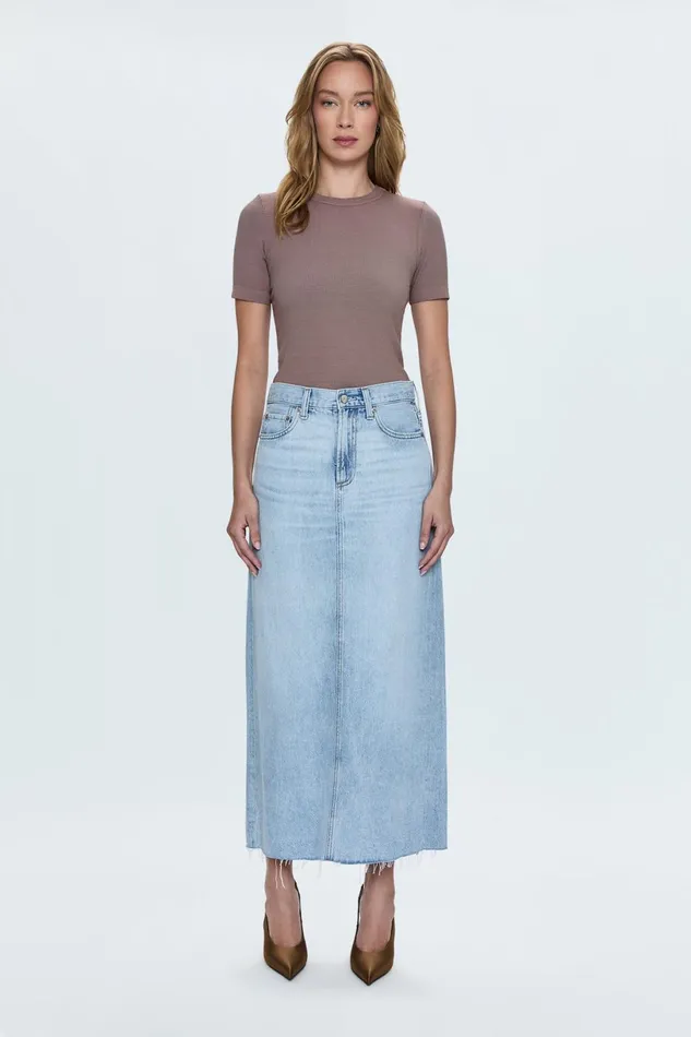 Women Raye Maxi Skirt 8211 Jardin Pistola Denim Denim