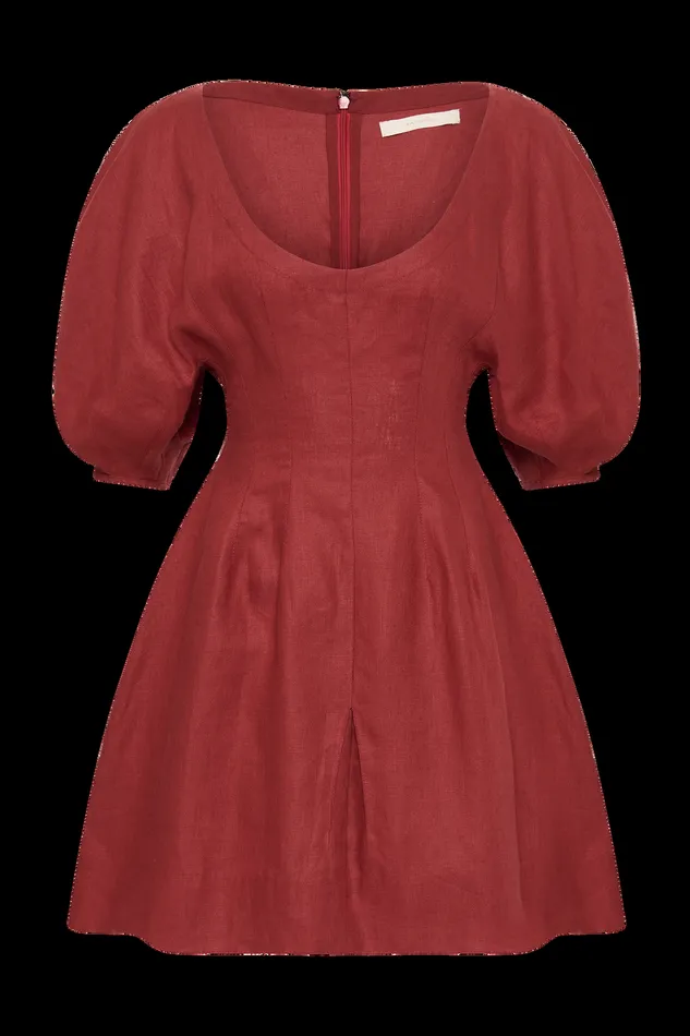 Women Raynara Mini Dress Wine Faithfull The Brand Dresses Women Raynara Mini Dress Wine Faithfull The Brand Dresses