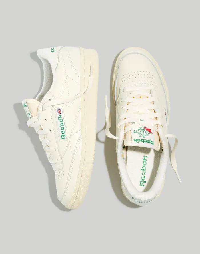 Women Reebok Club C 85 Vintage Sneakers Chalkalabasterglen Green Madewell Sneakers Women Reebok Club C 85 Vintage Sneakers Chalkalabasterglen Green Madewell Sneakers