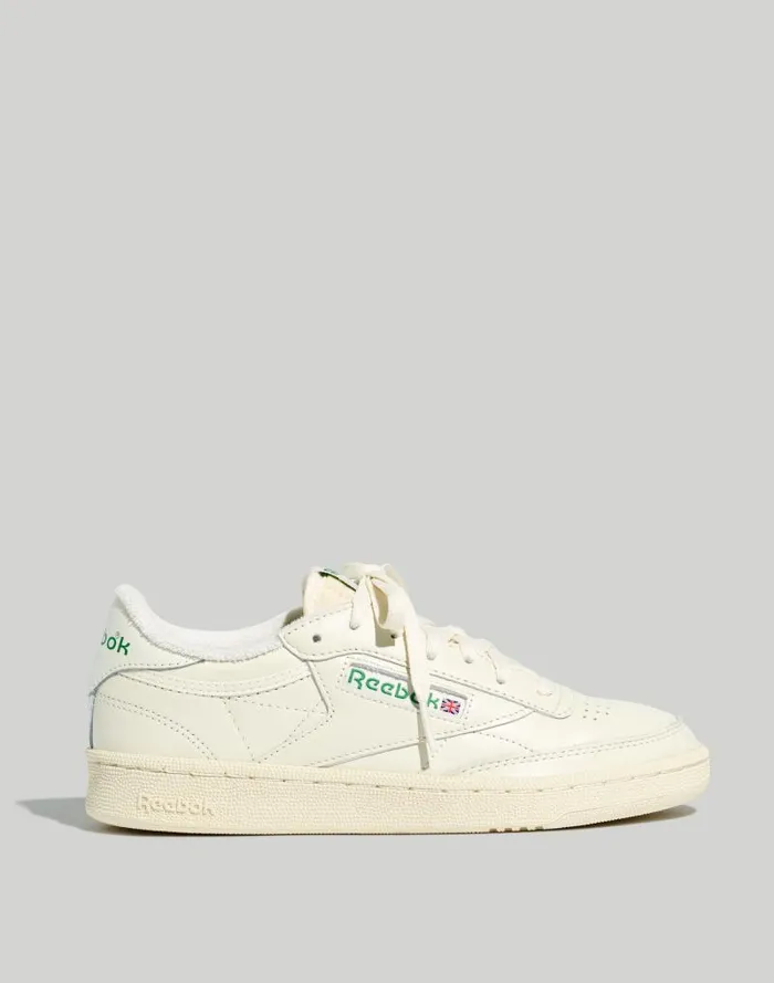 Women Reebok Club C 85 Vintage Sneakers Chalkalabasterglen Green Madewell Sneakers