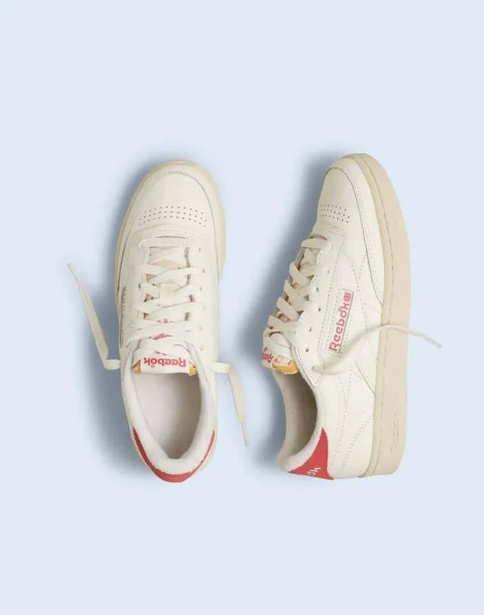 Women Reebok Club C 85 Vintage Sneakers Chalk Paper White Astro Dust Madewell Sneakers Women Reebok Club C 85 Vintage Sneakers Chalk Paper White Astro Dust Madewell Sneakers