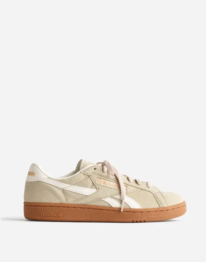 Women Reebok Club C Grounds UK Sneakers Classic Beige Chalk Gum Madewell Sneakers