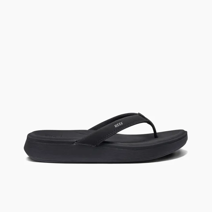 Women Reef Flip Flops Cushion Cloud Black
