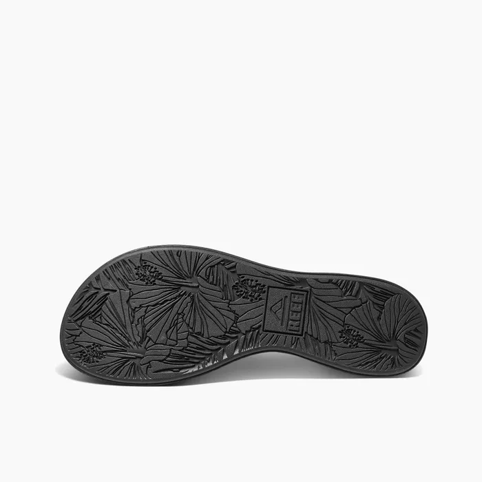 Women Reef Flip Flops Cushion Cloud Black Women Reef Flip Flops Cushion Cloud Black
