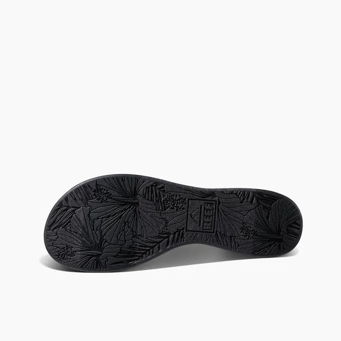 Women Reef Flip Flops Cushion Cloud Textile Black Geo Women Reef Flip Flops Cushion Cloud Textile Black Geo