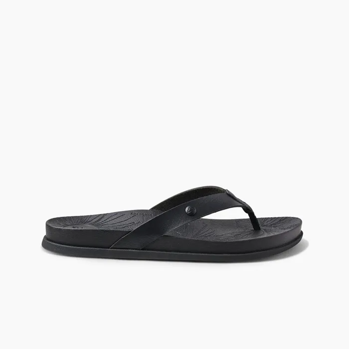 Women Reef Flip Flops Cushion Porto Cruz Black Night