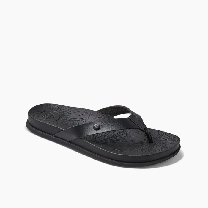 Women Reef Flip Flops Cushion Porto Cruz Black Night Women Reef Flip Flops Cushion Porto Cruz Black Night