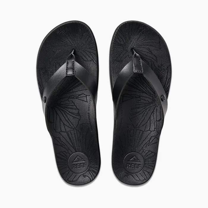Women Reef Flip Flops Cushion Porto Cruz Black Night Women Reef Flip Flops Cushion Porto Cruz Black Night
