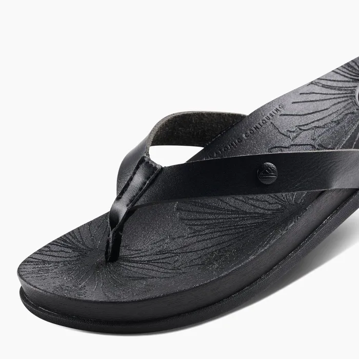 Women Reef Flip Flops Cushion Porto Cruz Black Night Women Reef Flip Flops Cushion Porto Cruz Black Night