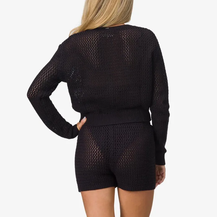 Women Reef Hoodies Sweaters and Jackets Mika Knit Cardigan Caviar Women Reef Hoodies Sweaters and Jackets Mika Knit Cardigan Caviar