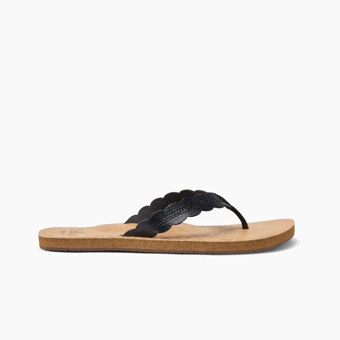 Women Reef Sandals Cushion Celine Blacktan